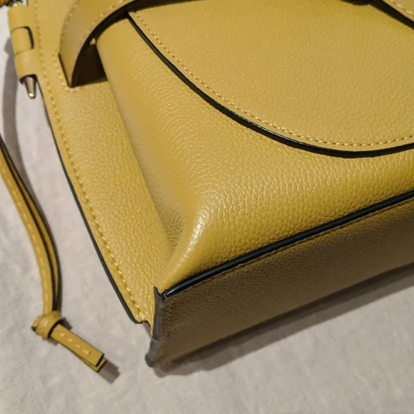 Loewe Mini Gate Leather Tote - Ochre - Picture 4 of 7